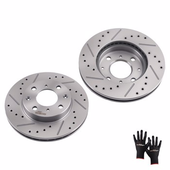 Front Brake Rotors Set fit for Honda Civic 1990-2000/Civic Del Sol 1993-1997 S31029