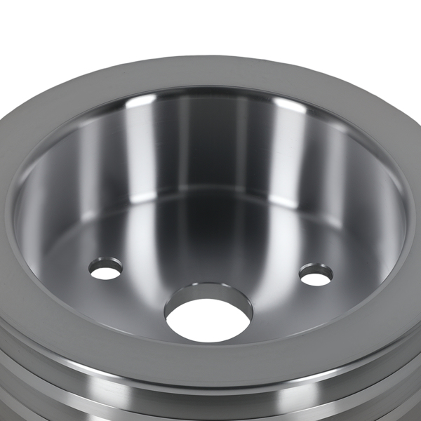 Short Pump Aluminum Triple 3 Groove Crankshaft Pulley fit for Small Block Chevy SBC-4