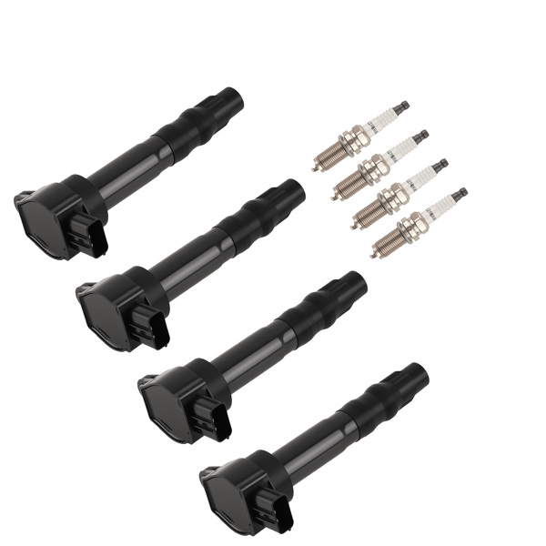 Ignition Coil & Spark Plug Set 4-PC fit for Mitsubishi Galant 2.4L 2004-2012-6