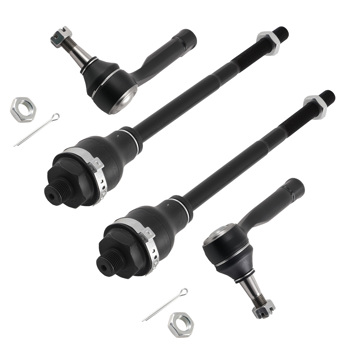 4x Front Inner Outer Tie Rods fit for 1999 2000-2006 Chevy Silverado Avalanche 1500
