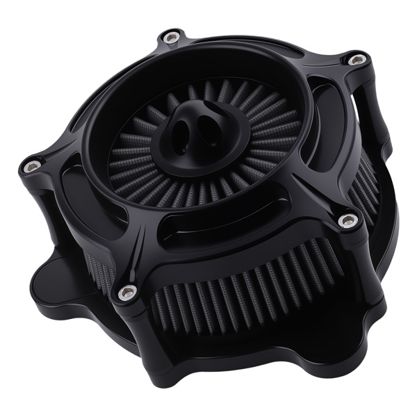 Motorcycle Air Cleaner fit for Harley Dyna FXDLS 17 Black Billet Aluminum Filter Kit-5