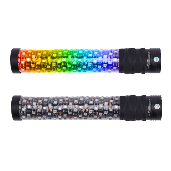 2PCS 1FT Spiral Fat LED Whip Antenna RGB Chasing Light fit for Polaris RZR Can-Am-3