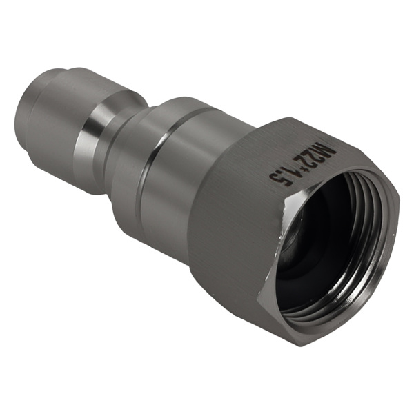 High Pressure M22 Female to 3/8" QC Swivel Adapter Stainless Steel Connector-4