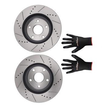 Front Brake Rotors Kit fit for Toyota Matrix RAV4 Avalon Camry/Lexus ES350 ES300h