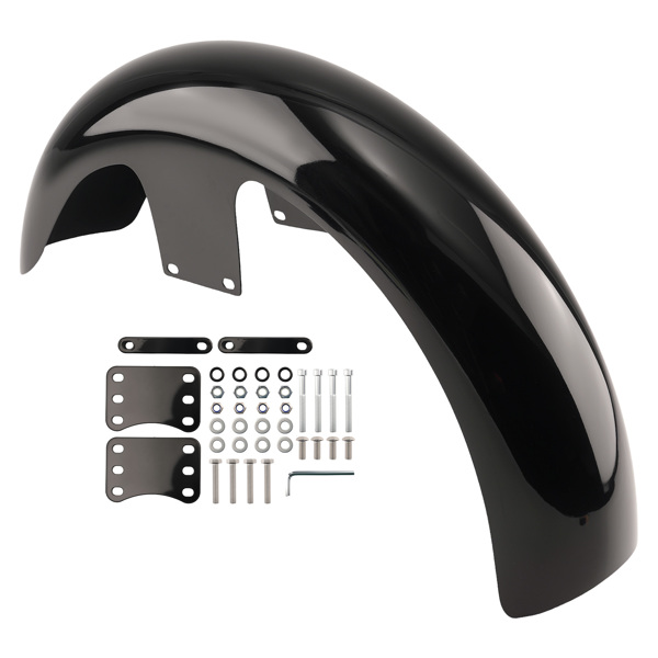 Black Front Fender fit for Harley Touring Road Glide EFI CVO FLTRSEI 2000-2001-6
