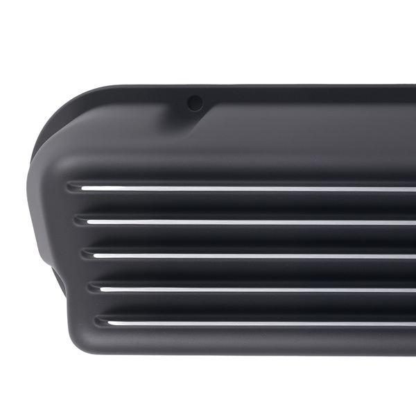 Aluminum Finned Valve Cover Set fit for Ford 289 302 351W 1962-1985 Black-1