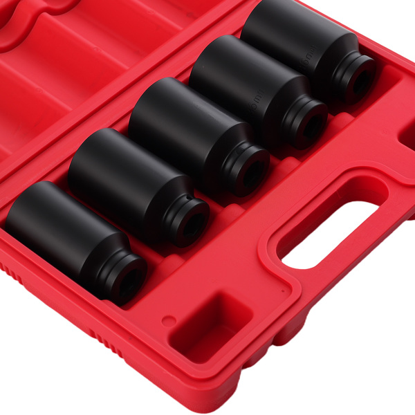 12 Point Impact Socket Set fit for VW Ford Renault 1/2" 30 32 34 35 36mm 5Pcs-2