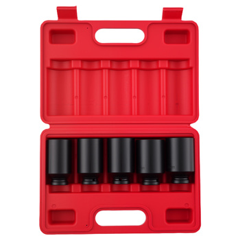 12 Point Impact Socket Set fit for VW Ford Renault 1/2\\" 30 32 34 35 36mm 5Pcs