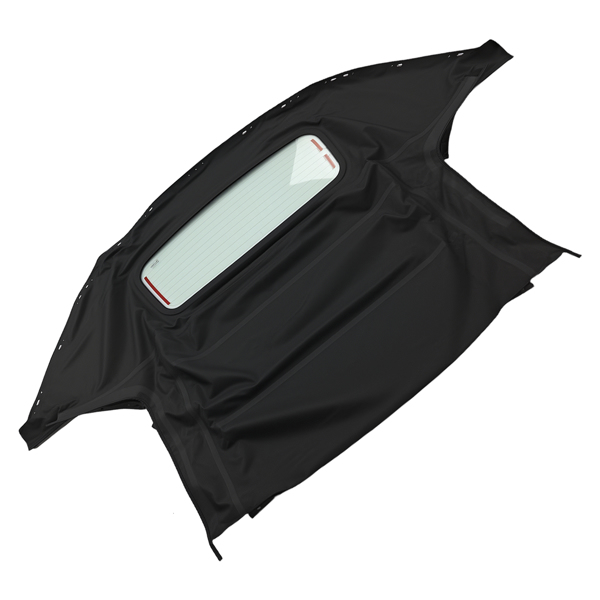 Black PVC Composite Top fit for Mazda Miata 1990-2005 with Glass Window Cover-5