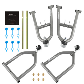 Front Upper Lower A-Arm Set fit for Yamaha Banshee 350 YFZ350 Adjustable Control Arm