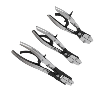 3PCS Hose Pinch Off Pliers Set fit for Auto Coolant Fuel Brake Lines 8-12\\" Ratchet