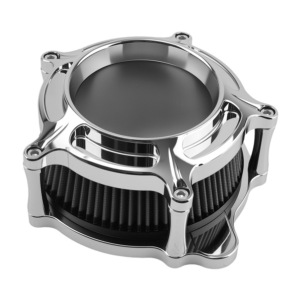 Air Cleaner Filter Intake Kit Chrome fit for Harley Touring Models 2000-2007 Black-2