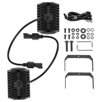 4.4inch LED Pod Lights 60W 6000LM White Spot Flood fit for Truck SUV ATV 4WD Bar