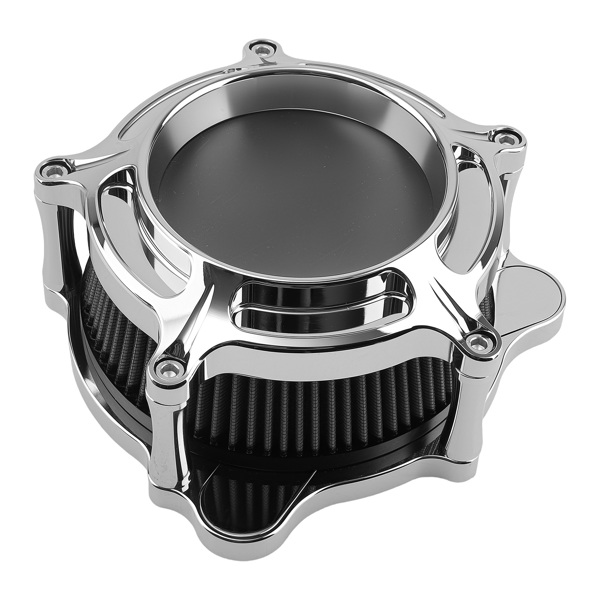 Air Cleaner Filter Intake Kit Chrome fit for Harley Touring Models 2000-2007 Black-4