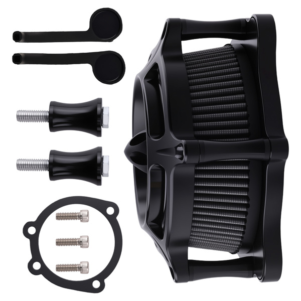Motorcycle Air Cleaner fit for Harley Davidson Touring 2000-2007 Black Filter Kit-6