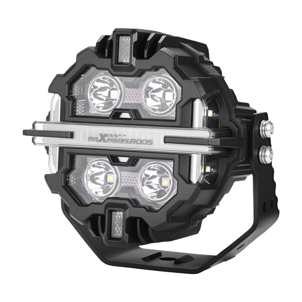 5" 212W LED Work Light Bar Spot Pods Driving Fog Lights White Amber DRL RGB-4