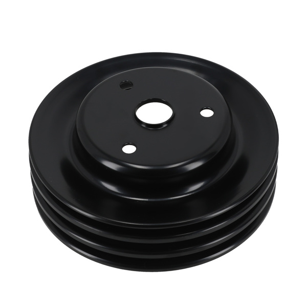 2Pcs Long Water Pump Crankshaft Pulley Kit fit for Chevy 262-400 SBC V8 283-350-1