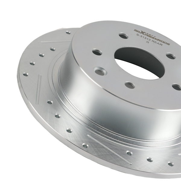 Rear Drilled and Slotted Disc Brake Rotor fit for Nissan Altima 2002-2025 S-31312-2