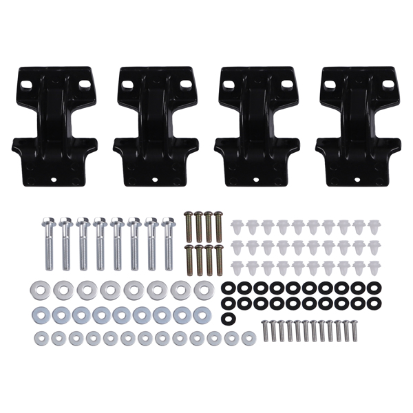 Black Running Board Set fit for Land Rover Defender 110 4Dr 2020-2026 ABS Nerf Bar-1