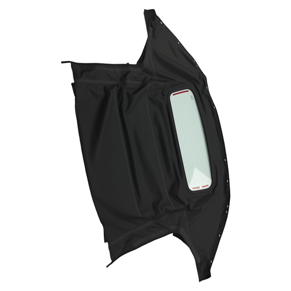 Black PVC Composite Top fit for Mazda Miata 1990-2005 with Glass Window Cover-4