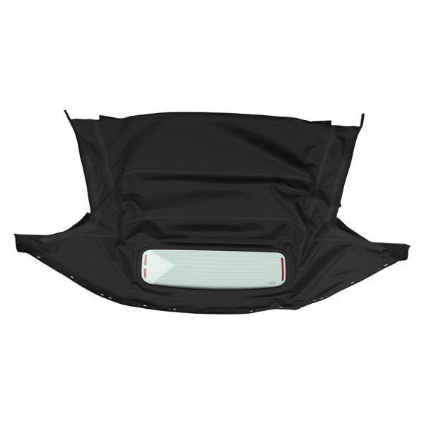 Black PVC Composite Top fit for Mazda Miata 1990-2005 with Glass Window Cover-2