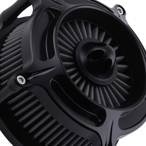 Motorcycle Air Cleaner fit for Harley Dyna FXDLS 17 Black Billet Aluminum Filter Kit-4