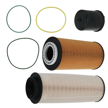 3PCS Oil Fuel Filter fit for MX13 Engine 2277129 1922496 2234788 Kit Set