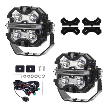 3.5 in/5 in/7 inch LED Work Light Pods Spot Beam Fog Lamp Offroad Driving w/DRL