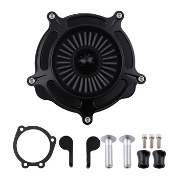 Motorcycle Air Cleaner Kit fit for Harley XL Sportster 2004-2023 Black