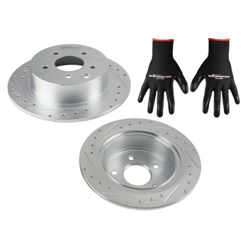 Rear Drilled and Slotted Disc Brake Rotor fit for Nissan Altima 2002-2025 S-31312