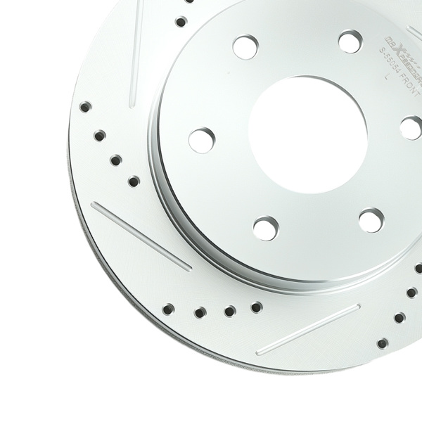 Front Drilled and Slotted Disc Brake Rotors fit for Chevrolet Suburban 1500 2000-06-1