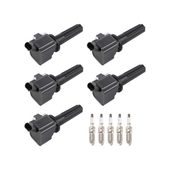 5PCS Ignition Coils + Spark Plugs fit for GMC Canyon 2007-2012 3.7L L5 UF497 LTR5GP