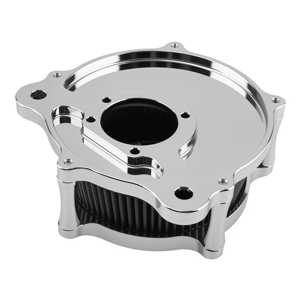 Air Cleaner Filter Intake Kit Chrome fit for Harley Touring Models 2000-2007 Black-3
