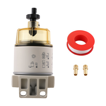 3/8" NPT Fuel Water Separator Filter fit for Tractor Equipment R12T 30GPH 10 Micron
