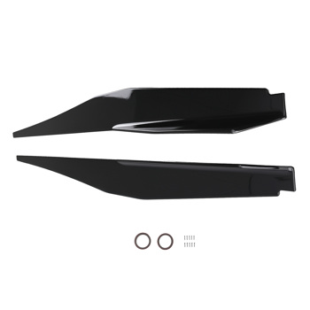 2x Black Side Skirt Extension Set fit for Corvette C8 2020-2024 Body Panel ABS