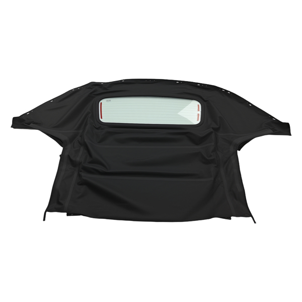 Black PVC Composite Top fit for Mazda Miata 1990-2005 with Glass Window Cover-1