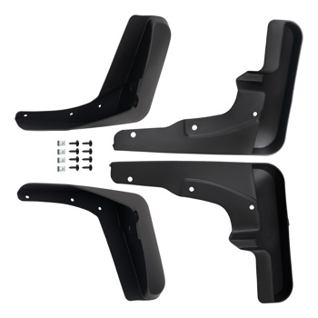 4PCS Black Mud Flaps fit for Toyota Venza 2008-2016 Splash Guards w/ Mounting Kit