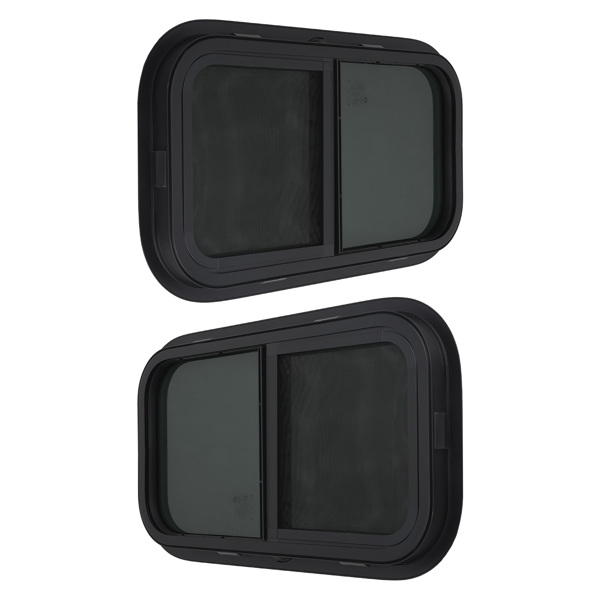 2 Pack 12" W x 22" H RV Camper Vertical Window fit for RV/Camper/Cargo/Food Truck-2