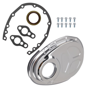 Timing Chain Cover Kit fit for Chevrolet SB V8 283 327 350 383 400 Chrome R4934