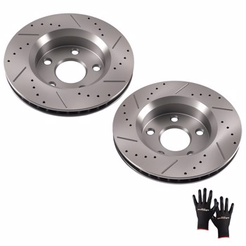Front 302mm Brake Rotors Kit fit for Jeep Wrangler 2007-2018/Wrangler JK 2018 S53040
