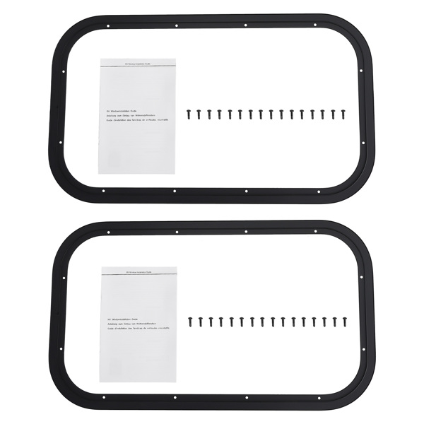 2 Pack 12" W x 22" H RV Camper Vertical Window fit for RV/Camper/Cargo/Food Truck-3