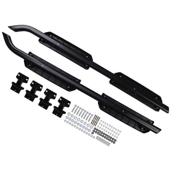 Black Running Board Set fit for Land Rover Defender 110 4Dr 2020-2026 ABS Nerf Bar-6