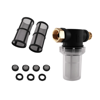 3/4" Inline Filter Brass Thread fit for Garden Hose Pressure Washer Cleaning