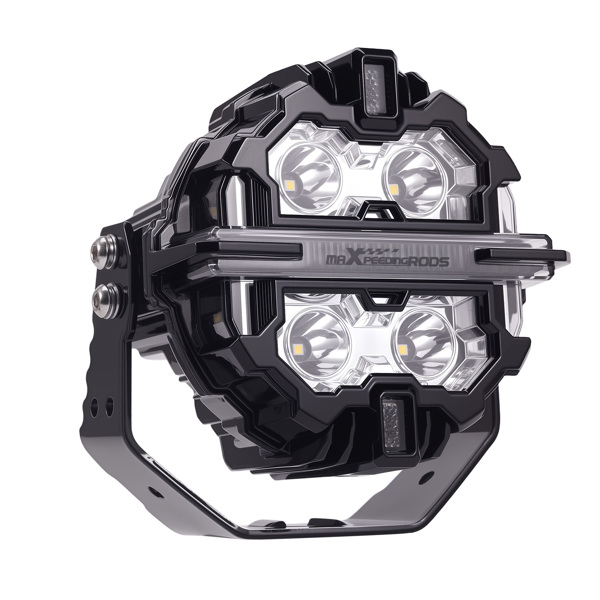 5 Inch LED Work Light Bar Pods White Amber DRL fit for Off Road SUV UTV Truck 4X4-1