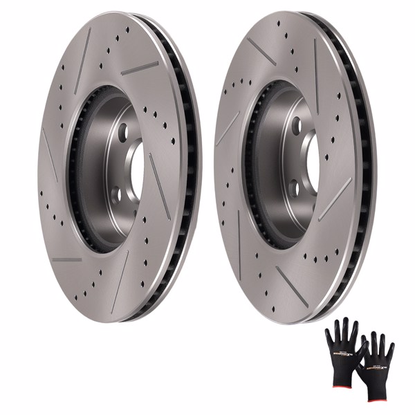 Front Brake Rotors Set fit for Scion xD 2008-2014 Pontiac Vibe 2009-2010 S-31505-6