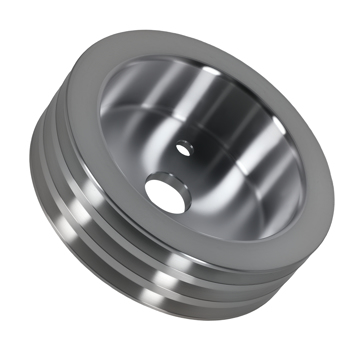 Short Pump Aluminum Triple 3 Groove Crankshaft Pulley fit for Small Block Chevy SBC