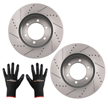 Front Brake Rotors Kit fit for Toyota Sequoia 2001-2007/Tundra 2000-2006 S31267