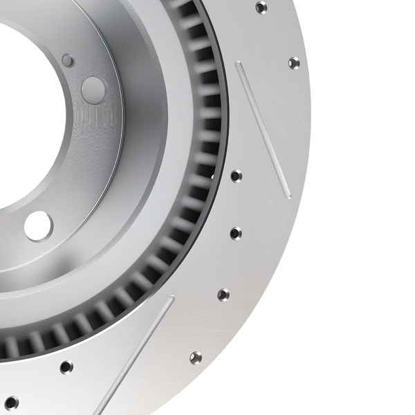 Front Drilled & Slotted Disc Brake Rotor fit for Toyota Land Cruiser 2016-21 S-31482-2