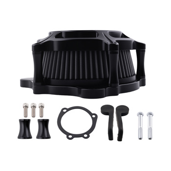 High Flow Air Cleaner fit for Harley Touring 2000-2007 Dyna Black Aluminum