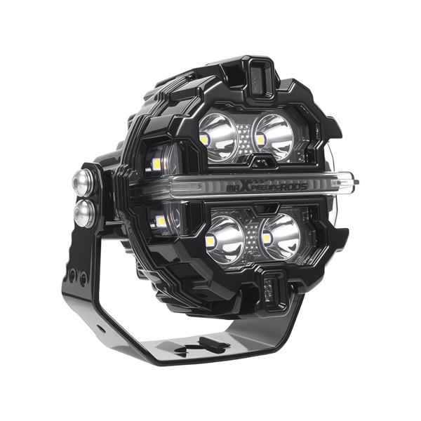 3.5" LED Off Road Lights Round LED Pod Lights with Amber DRL fit for Jeep, Pickup-3